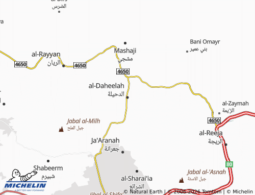 Carte MICHELIN al-Daheelah - ViaMichelin