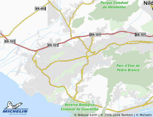 Mapa MICHELIN Inhoaíba - ViaMichelin