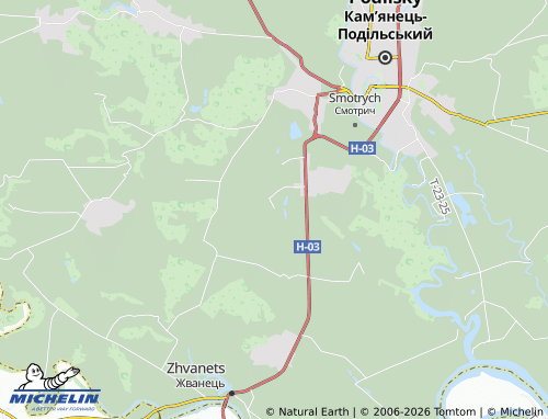 MICHELIN Chervona Chaharivka map - ViaMichelin