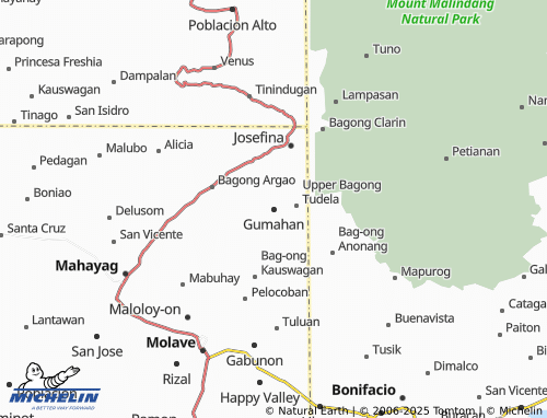 MICHELIN Gumahan map - ViaMichelin
