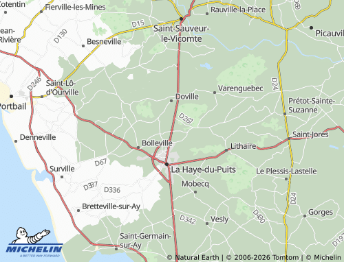 MICHELIN Neufmesnil map - ViaMichelin