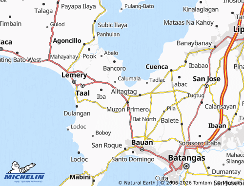MICHELIN Cutang Cawayan map - ViaMichelin