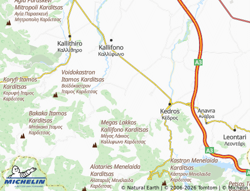 MICHELIN Paliouri map - ViaMichelin