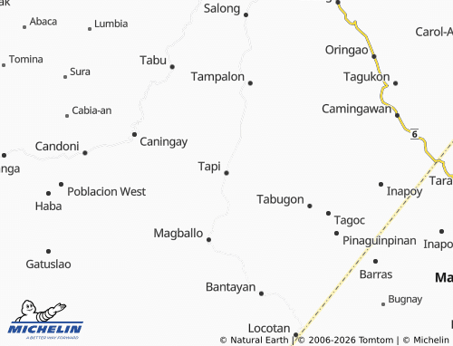 MICHELIN Tapi map - ViaMichelin