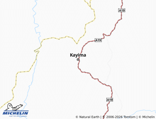 MICHELIN Kayima map - ViaMichelin