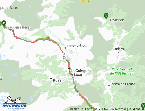 Carte MICHELIN Escalarre - ViaMichelin