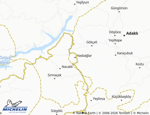 MICHELIN Hasbağlar map - ViaMichelin