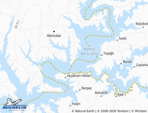 MICHELIN Geldibuldu map - ViaMichelin