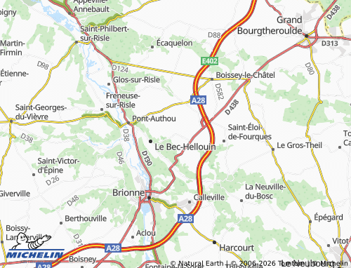MICHELIN Malleville-sur-le-Bec map - ViaMichelin