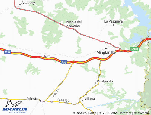 MICHELIN Graja de Iniesta map - ViaMichelin