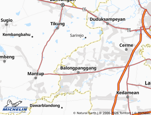 MICHELIN-Landkarte Pinggir - ViaMichelin