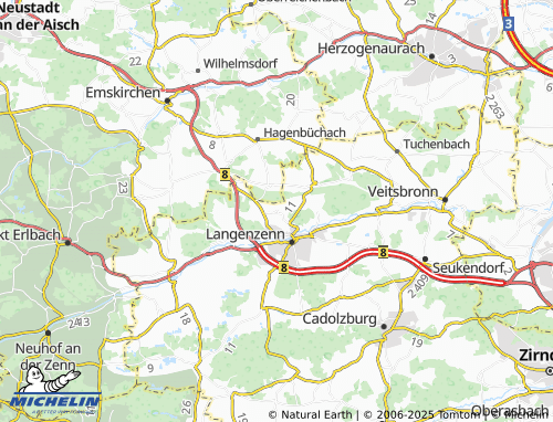 MICHELIN-Landkarte Hardhof - ViaMichelin