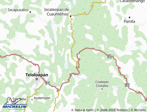 MICHELIN-Landkarte De Caluapa - ViaMichelin
