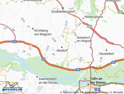 Mappa MICHELIN Absdorf - ViaMichelin