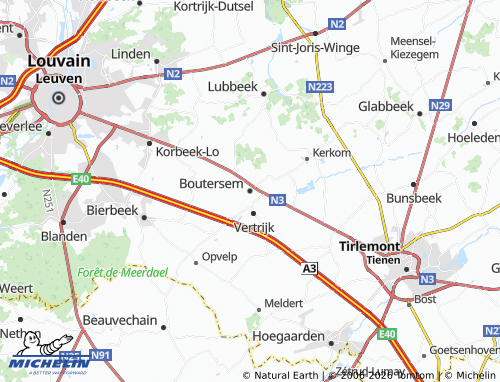 Mapa MICHELIN Boutersem - ViaMichelin