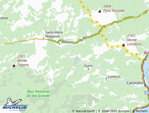 MICHELIN Finero map - ViaMichelin