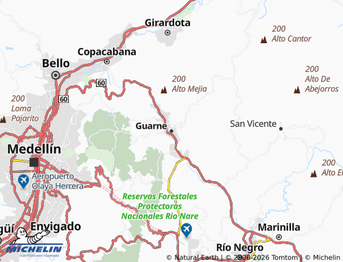 MICHELIN-Landkarte Guarne - ViaMichelin