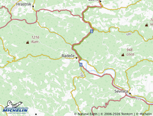 MICHELIN Radeče map - ViaMichelin