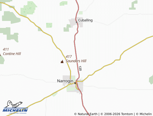 Mapa MICHELIN Hillside - ViaMichelin