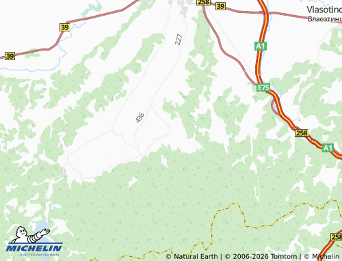 Mapa MICHELIN Nakrivanj - ViaMichelin
