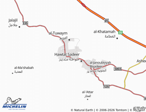 MICHELIN-Landkarte al-Malik Fahd - ViaMichelin