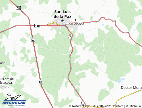 MICHELIN Mineral de Pozos map - ViaMichelin