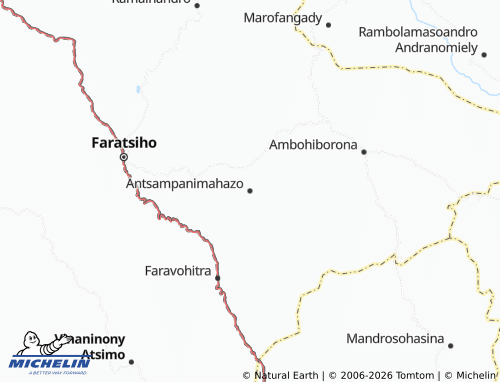 MICHELIN Antsampanimahazo map - ViaMichelin