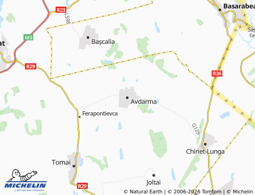 MICHELIN Avdarma map - ViaMichelin