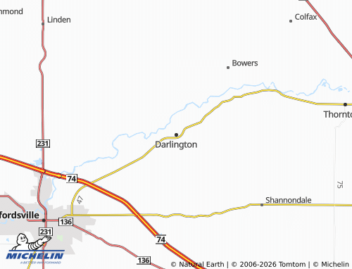 Carte MICHELIN Darlington - ViaMichelin