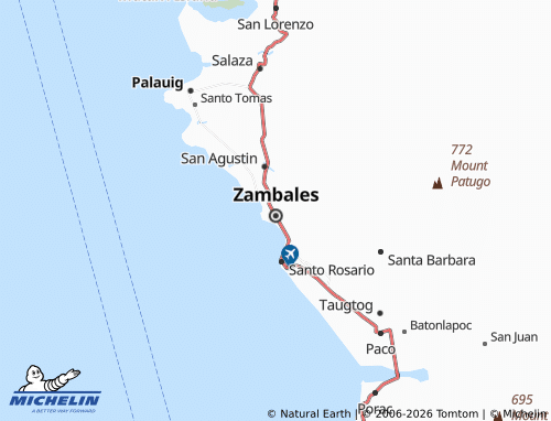 MICHELIN Amungan map - ViaMichelin