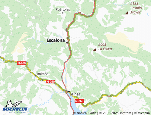 MICHELIN Araguás map - ViaMichelin