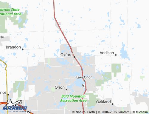MICHELIN Oxford map - ViaMichelin
