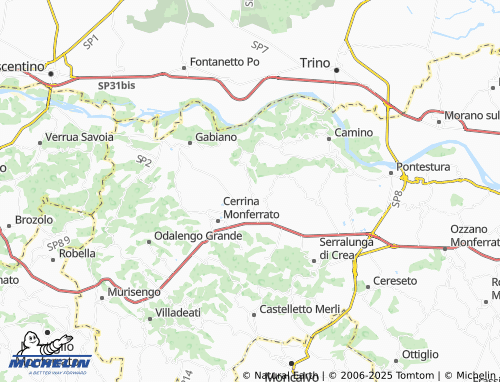 Mappa MICHELIN Pozzengo - ViaMichelin