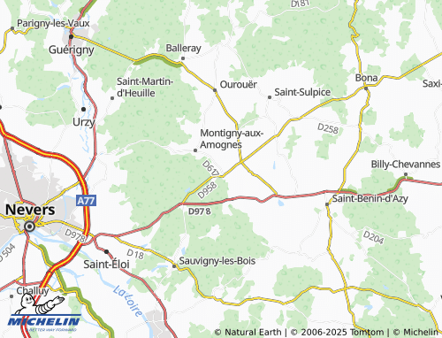 Carte MICHELIN Noille - ViaMichelin