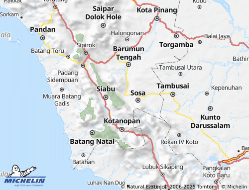 MICHELIN Padang Lawas map - ViaMichelin