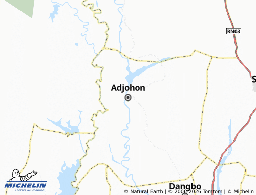 MICHELIN-Landkarte Adjohon - ViaMichelin