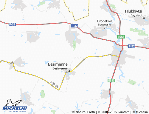 MICHELIN Chernychky map - ViaMichelin
