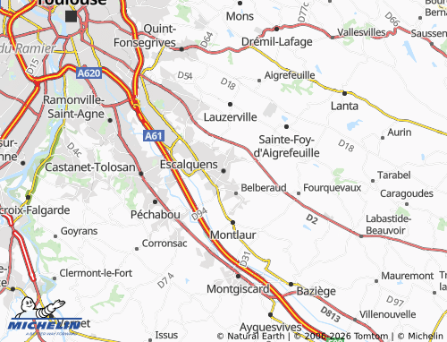 MICHELIN Escalquens map - ViaMichelin