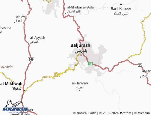 MICHELIN-Landkarte al-Siqa' - ViaMichelin