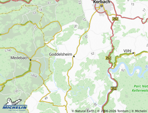 MICHELIN Goddelsheim map - ViaMichelin