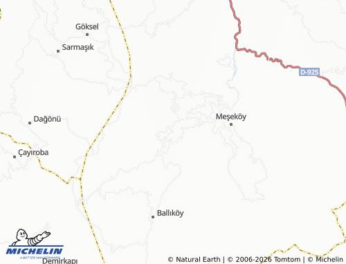 MICHELIN Diktaş map - ViaMichelin