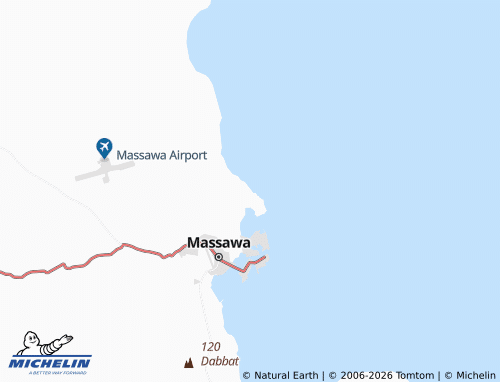Mapa MICHELIN Seawater Farms Eritrea - ViaMichelin