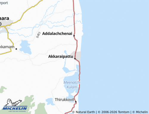Mappa MICHELIN Akkaraipattu 02 - ViaMichelin