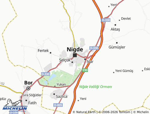 Kaart MICHELIN Songur - ViaMichelin