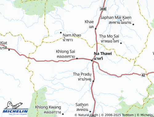 MICHELIN Khlong Sai map - ViaMichelin