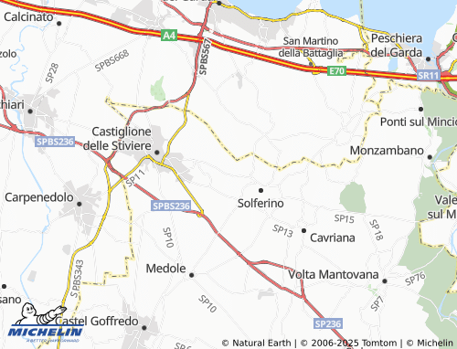 MICHELIN Barche map - ViaMichelin
