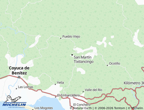 MICHELIN San Martín Tixtlancingo map - ViaMichelin