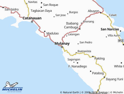 MICHELIN Mulanay map - ViaMichelin