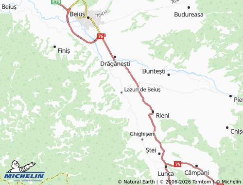 MICHELIN Lazuri de Beiuș map - ViaMichelin
