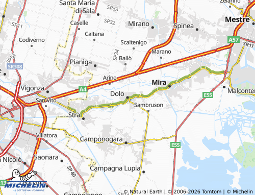 Mapa MICHELIN Dolo - ViaMichelin